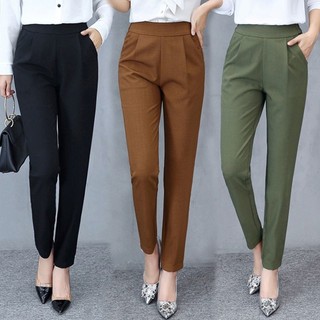 Women Slim Fit High Waist Stretch Pants Harlemen Pants Selua