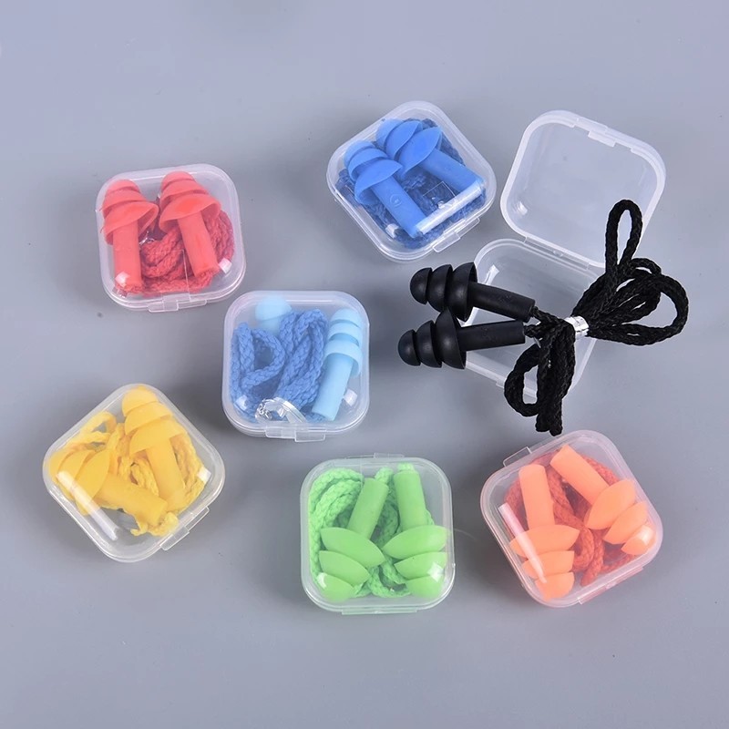 [Featured] 1 Pairs Noise Canceling Ear Plugs With Box /Noise