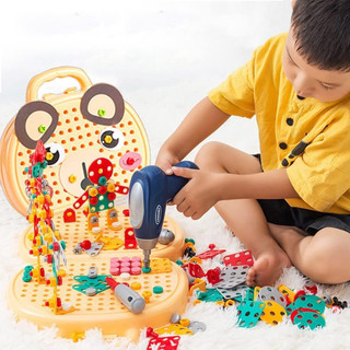 Screwdriver Tool Drill STEM Creative 3D Puzzle Building Bloc