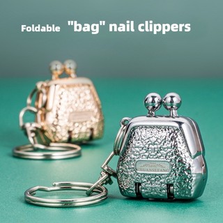 Mini Folding Nail Clippers Bag Nail Clipper Stainless Steel