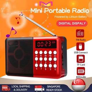 FM Radio Portable Mini Radio AM | FM | USB | TF | MP3 | Play