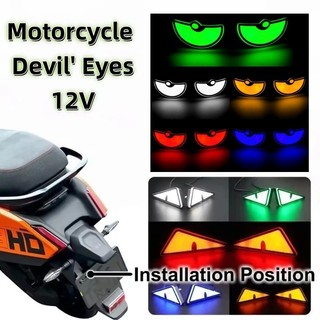 Motorcycle Devil' Eyes LED Triangle/Semicircle Demon Eye Lig