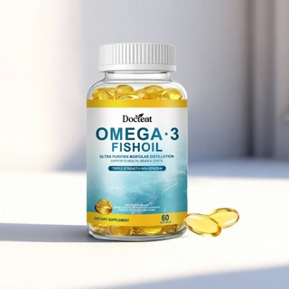 Docteat Omega3 魚油軟膠囊 三倍濃度高 EPA&DHA 60顆 膳食營養補充