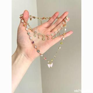 💫限時下殺💫 Vintage古著 Pink Butterfly Star Dream項鏈