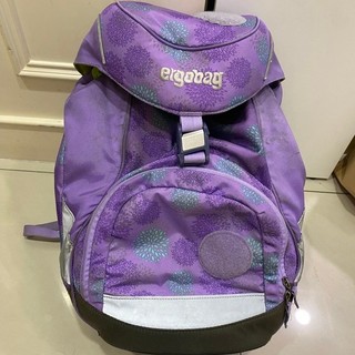 德國正品ERGOBAG S書包 -紫色愛莎公主款 護脊書包-降價 (購於百貨公司-Kid2Youth大將作專櫃）