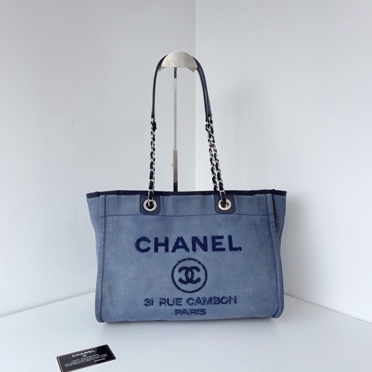 Chanel 牛仔藍托特包