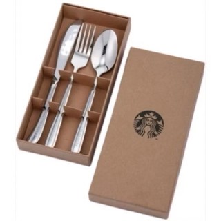Starbucks星巴克品牌餐具三件組 （全新，2套一起更優惠）