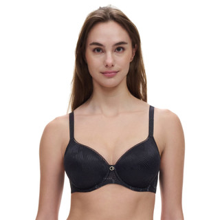 【Chantelle】Intrigue 3D記憶纖維T-shirt Bra B-D(13WN1 011黑色)