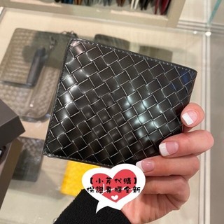 Bottega Veneta BV 小牛/羊皮 編織零錢袋 對開短夾 193642 V4651