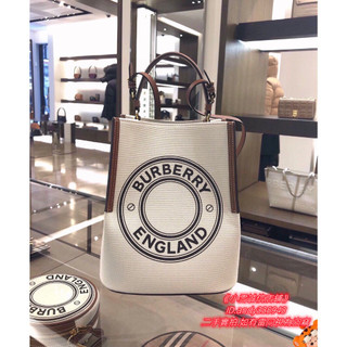 Burberry 博柏利 Peggy 印花logo 水桶包 手提包 肩背包 斜背包 80268241