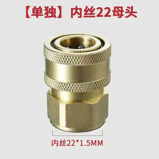 台灣熱賣 家用洗車機萊姆HPI1100/AJP1600/ETQ1600/型鋼力銅制快速接頭M22清洗機進水口出水口