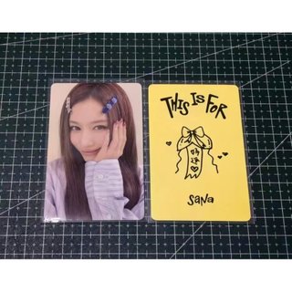 💫kpop💫官卡 twice 小卡 湊崎紗夏 正規四thisisfor一直娛特典卡 中文卡背 髮夾紗 sana小卡