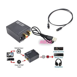 Coaxial Digital Signal Optical Fiber to Analog Audio Convert