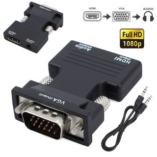 HDMI To VGA Adapter 1080P HDMI Female to VGA Male with Audio