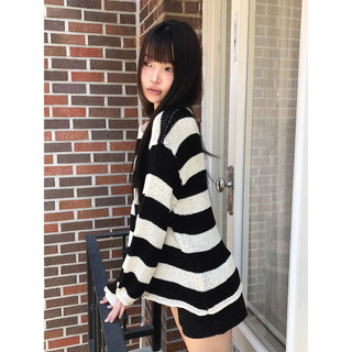Codibook｜韓國 wonderwonder Chloe柔和條紋夏季針織上衣［預購］針織衫 女裝