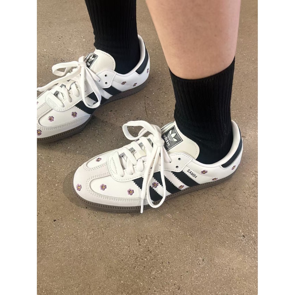 🚀尚品 adidas originals SAMBA OG 浪漫小雛菊德訓鞋休閒鞋 低幫板鞋 時尚百搭 男女同款 韓系