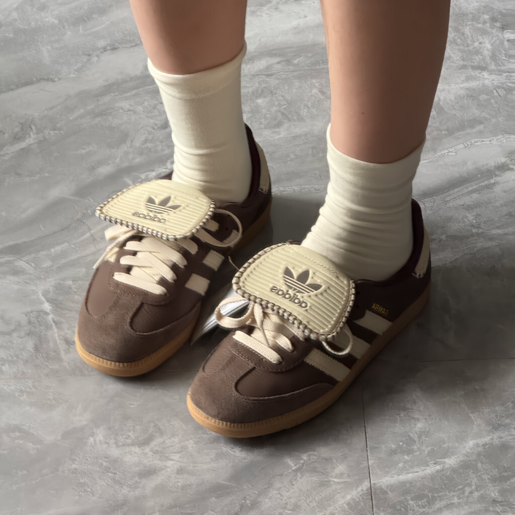 🚀尚品adidas originals Samba LT 經典款 低幫 板鞋 學院風 休閒鞋 潮流穿搭 褐色