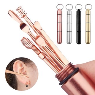 6Pcs/set Ear Wax Pickers Stainless Steel Earpick Wax Remover
