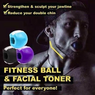 Silica Gel Jaw Trainer Ball Facial Toner Exerciser Facial Ja