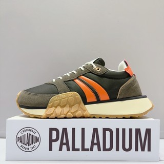 PALLADIUM TROOP RUNNER FLAME 男生 灰綠橘 復古 軍種潮鞋 運動 休閒鞋 74487-342