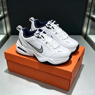 ❃Nike Air Monarch Iv 男鞋 白銀色 舒適 簡約 皮革 運動 休閒鞋 415445-102