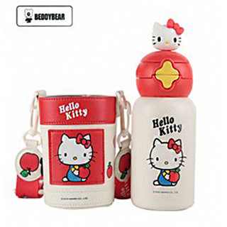 星辰雙飲 Hello Kitty 保溫杯 600ml 正版三麗鷗附杯套（可愛水杯）