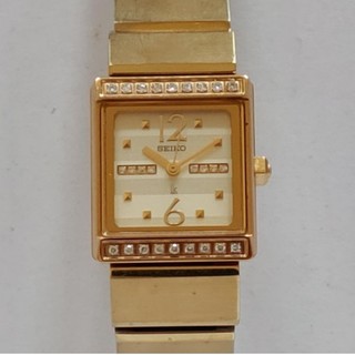 日本製 SEIKO lk 晶鑽飾女用時尚石英腕錶
