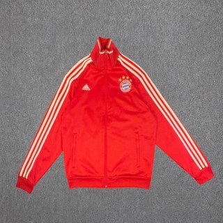 【龐滂古著】ADIDAS 00S 紅底 白三線 BAYERN MUNICH 德甲 17-18 運動外套 2498 AY
