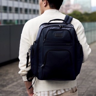 TUMI Alpha Brief Pack 15 吋筆電皮革商務後背包