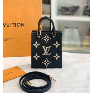 免運 LV 路易威登 PETIT SAC PLAT 黑色壓紋 琴譜包 迷你托特包 手提包 單肩斜背包 M57937