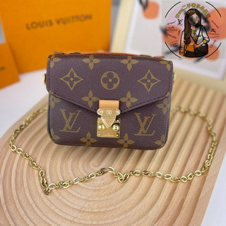 LV MICRO METIS 老花 超級 迷你 郵差包 鍊條包 M81267