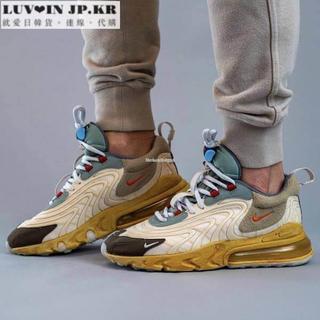 Travis Scott x Nike Air Max 270 React 經典百搭運動慢跑鞋CT2864-200男女鞋