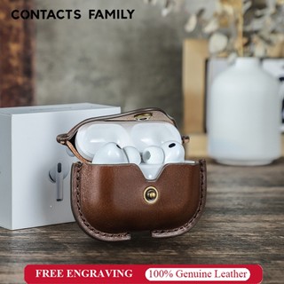 🌺CONTACTS FAMILY Airpods Pro 3 2 1 Gen 防震無線耳機真皮保護套