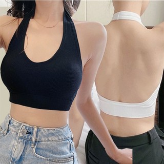 Women's Small Chest Gather Push Up Bras / Halter Neck Beauty