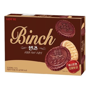 韓國LOTTE樂天 BINCH巧克力餅乾 204g【萬家福】
