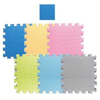 新生活家舒柔墊9入32x32x1cm-藍色1PC包 x 1【萬家福】