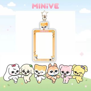 ⭐追星⭐💫IVE卡通minive亞克力插卡相框卡套掛件三寸小卡收納保護掛飾周邊💫