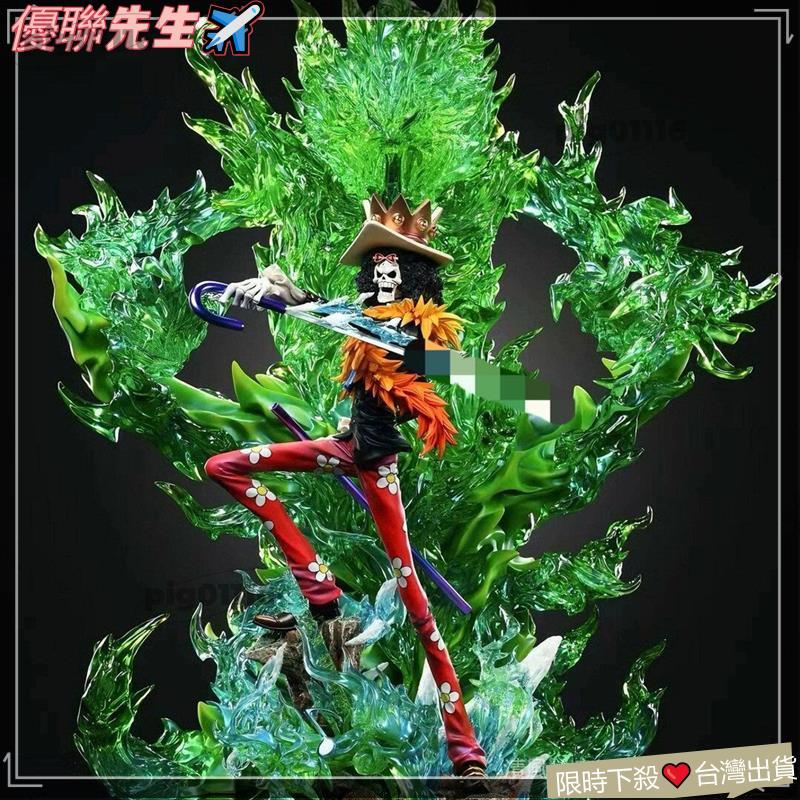 免運🔥桃園出貨航海王 LX布魯克手辦獨家限定限量 海賊王 鼻歌布魯克手辦GK模型 桌面機箱擺件 靈魂之王Tzz