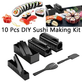 10 Pcs/Set DIY Sushi Making Kit Roll Sushi Maker Rice Roll M