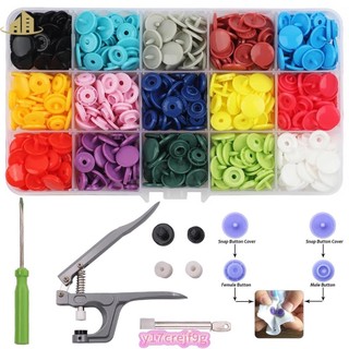 Snap Button Kit Plastic Snap Set T5 Clothing Snap Fastener T