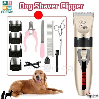 12PCS Dog Hair Trimmer Pet Shaver Low Noise Cat Clippers Cor