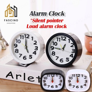 Silent Alarm Clock Small Table Clock For Bedroom Battery Sma