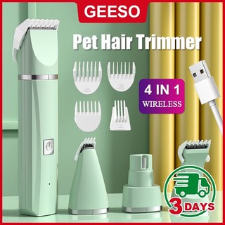 4 IN 1 Pet Hair Clipper Grooming Kit Nail Grinder Pet Shaver