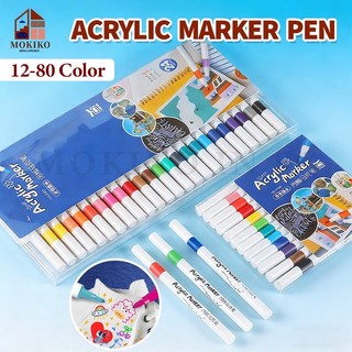 80 Colour Acrylic Marker Pen Acrylic Paint Marker Kids DIY D