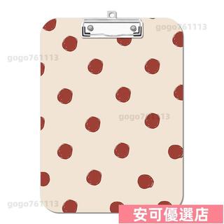 🥤限時熱賣🥤A4檔案板夾 檔案墊板夾 韓風波點夾板寫字墊板a4夾亞克力檔案夾便簽試卷a5/a6學習文具 0701