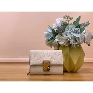 Louis Vuitton 路易威登 LV Métis 白色印花顆粒牛皮 三折短夾 零錢包 錢包 M81071