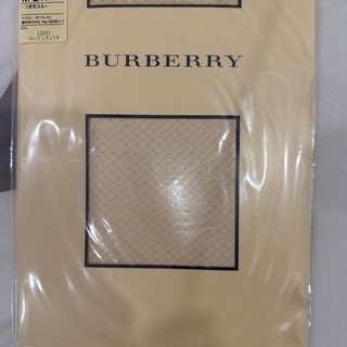 日本製 BURBERRY 菱格紋絲襪 M-L 全新未使用 復古褲襪