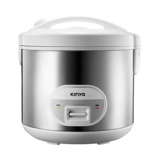 kinyo 十人份電子鍋 REP-18 好清洗不沾內鍋 不鏽鋼外殼設計 蒸煮兩用自動保溫 單鍵輕鬆操作-【便利網】