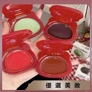 熱銷leemember 荔萌水光腮紅膏紅蘋果耶誕多用膏 小熊高光珠光細閃淡妝