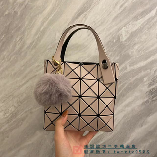 三宅一生 Issey Miyake BAOBAO LUCENT BOXY系列 小方盒 手提包 單肩包 奶茶色